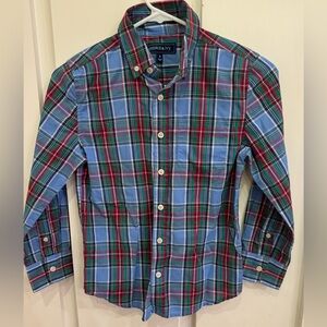 Crown & Ivy Blue and Red Plaid Button Up
Shirt, Size Small